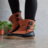 Vintage Soft Pull-On Casual Short Boots